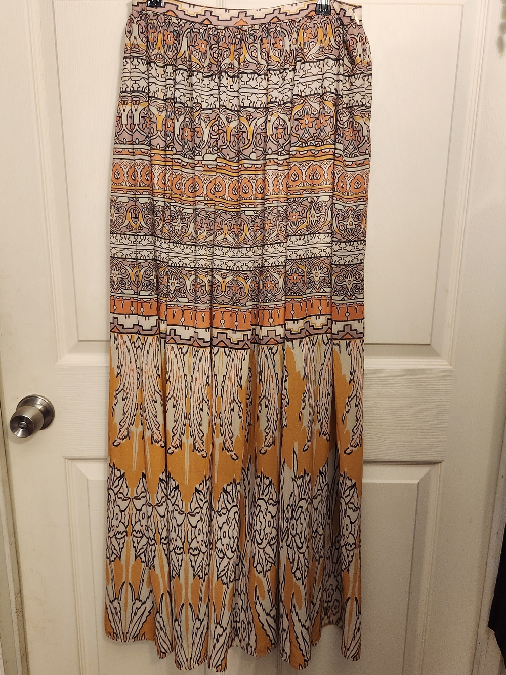 Vici Patterned Boho Maxi Skirt